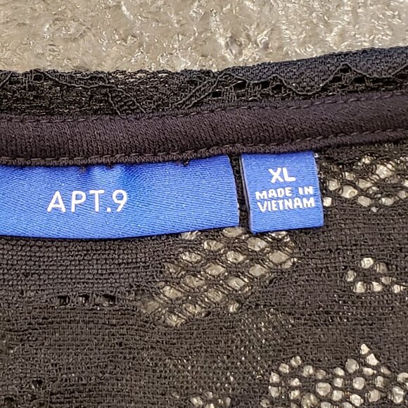 APT.9 Black dress w/Lace, Size:  XL - Picture 6 of 8